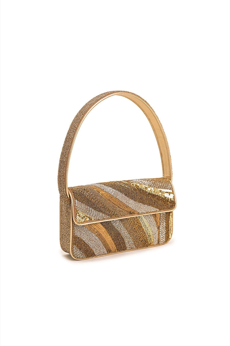 Golden Glam Shoulder Bag