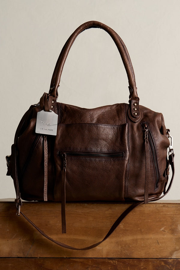 We The Free Espresso Large Emerson Tote Bag