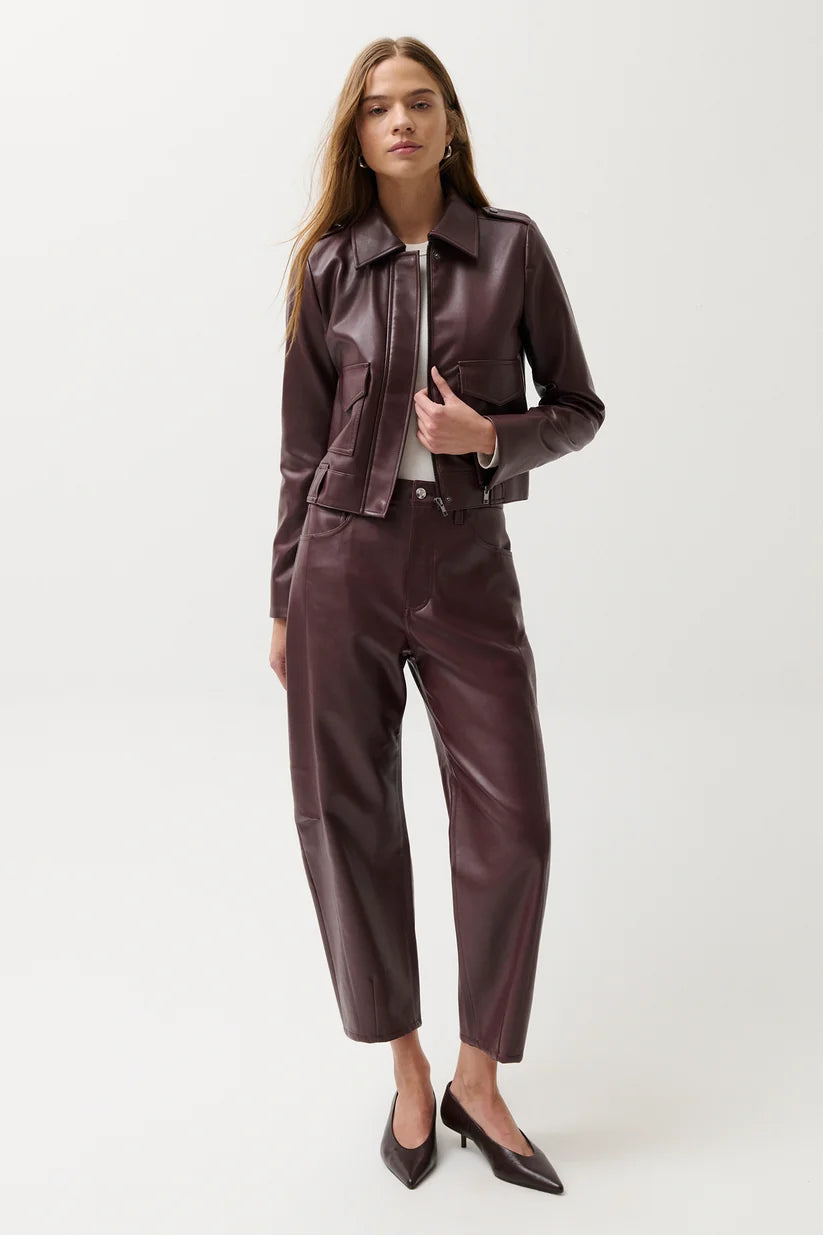 Pistola Eli High Rise Barrel Jean - Cabernet