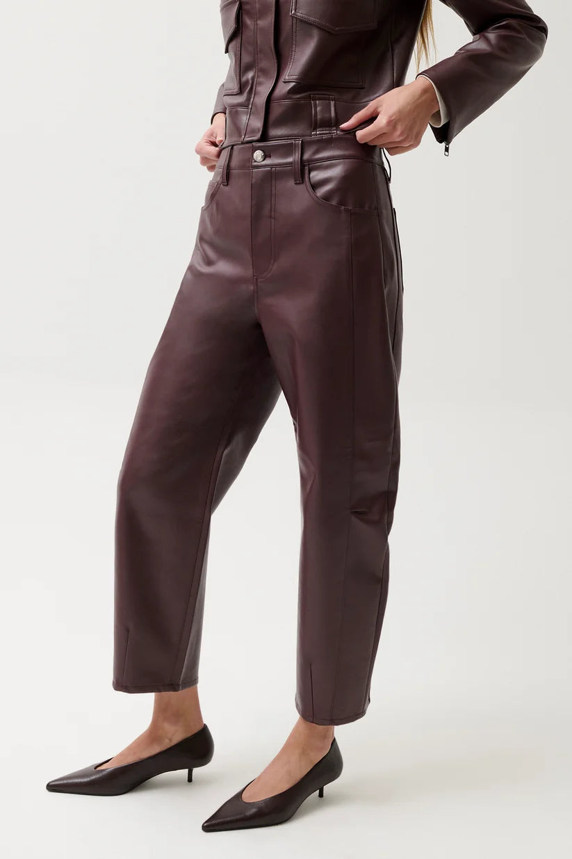 Pistola Eli High Rise Barrel Jean - Cabernet