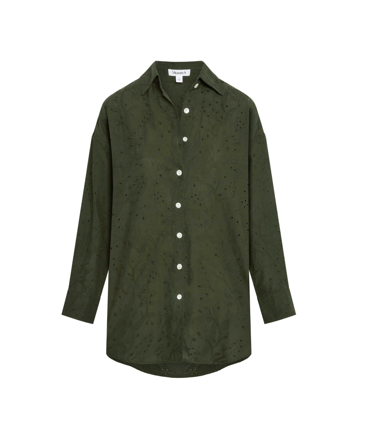 Vitamin A Faye Eyelet Boyfriend Top