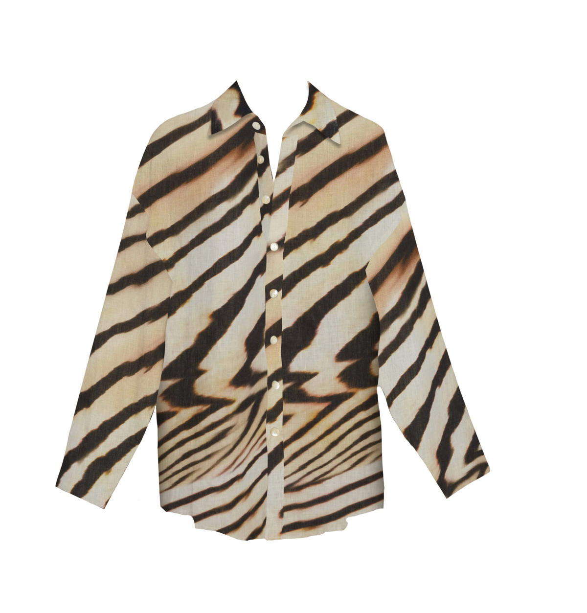 Vitamin A Zebra Boyfriend Shirt
