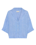 Lounge Stripe Linen Shirt
