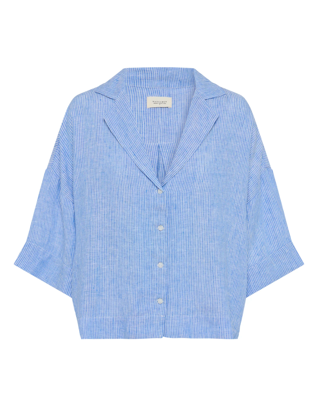 Lounge Stripe Linen Shirt