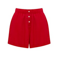 Vermillion Linen Shorts