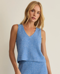Sloane V-neck Rib Top