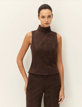 Etienne Suede Top