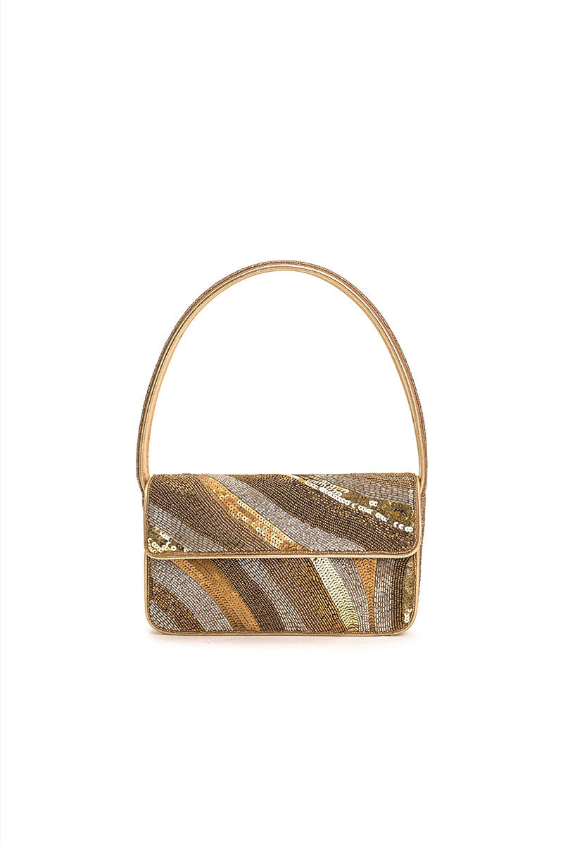 Golden Glam Shoulder Bag